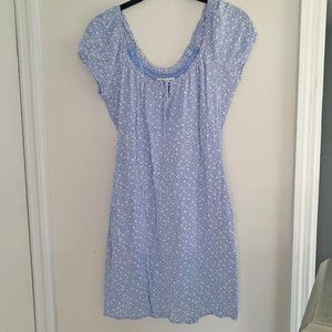 Abercrombie & Fitch Cute Summer Blue and White Floral Mini Dress Size Small